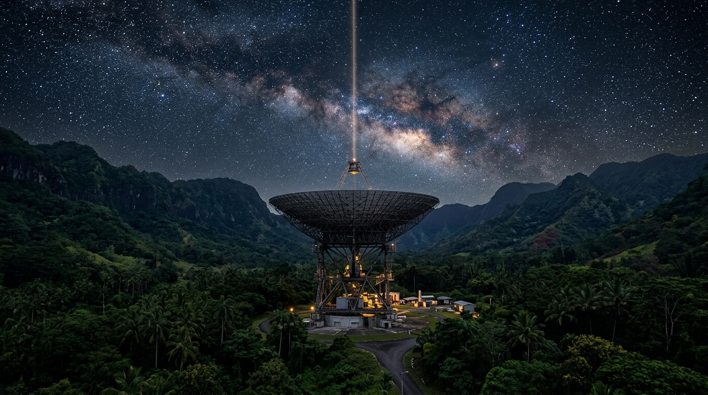 Arecibo a envoyé 3 minutes de radio en 1974 vers un amas d’étoiles : personne ne l’attend plus à cette adresse