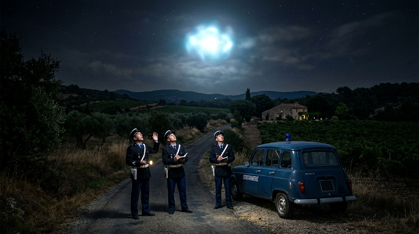 Au-dessus du Var, une nuit d’août 1969, a plané deux heures une lueur que gendarmes et militaires ont vue sans jamais pouvoir la nommer