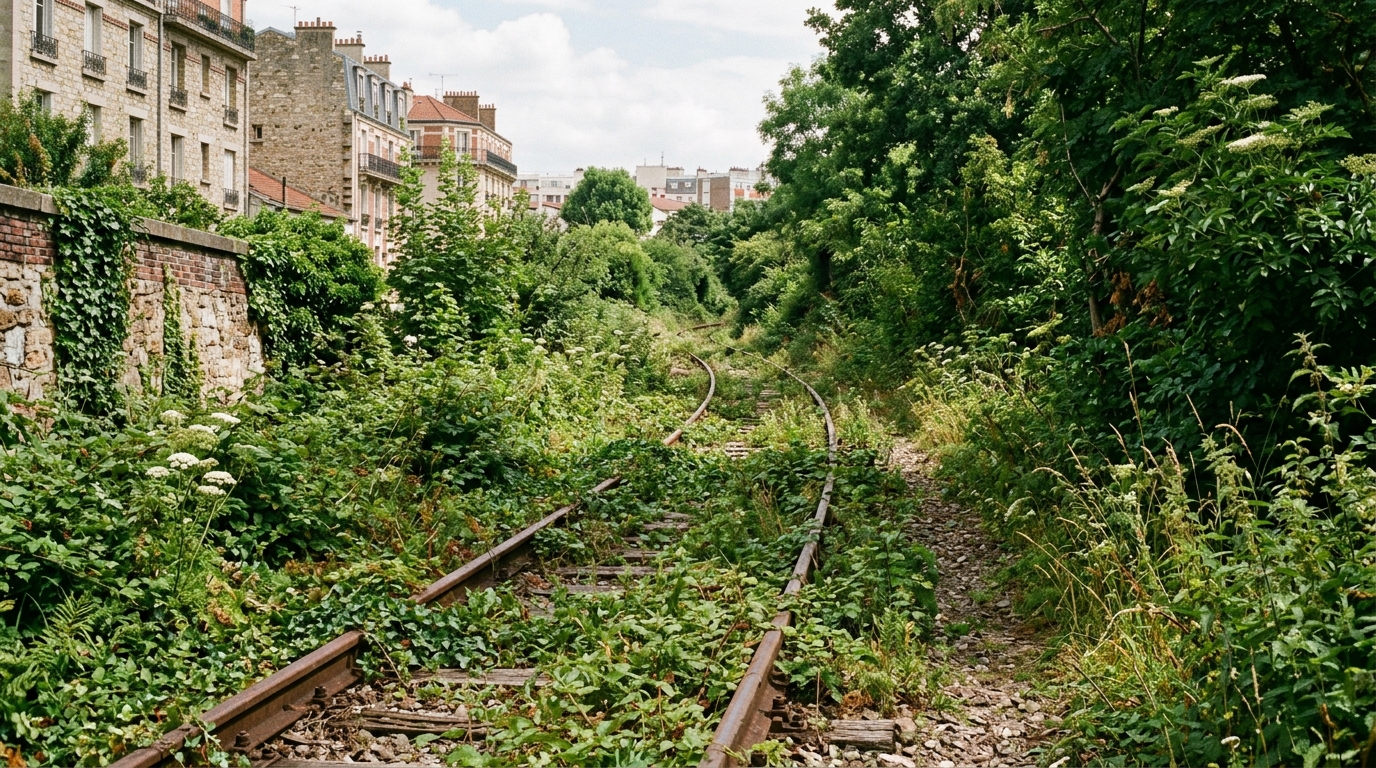 Autour de Paris dorment depuis près d’un siècle 32 km de rails que plus aucun train n’emprunte