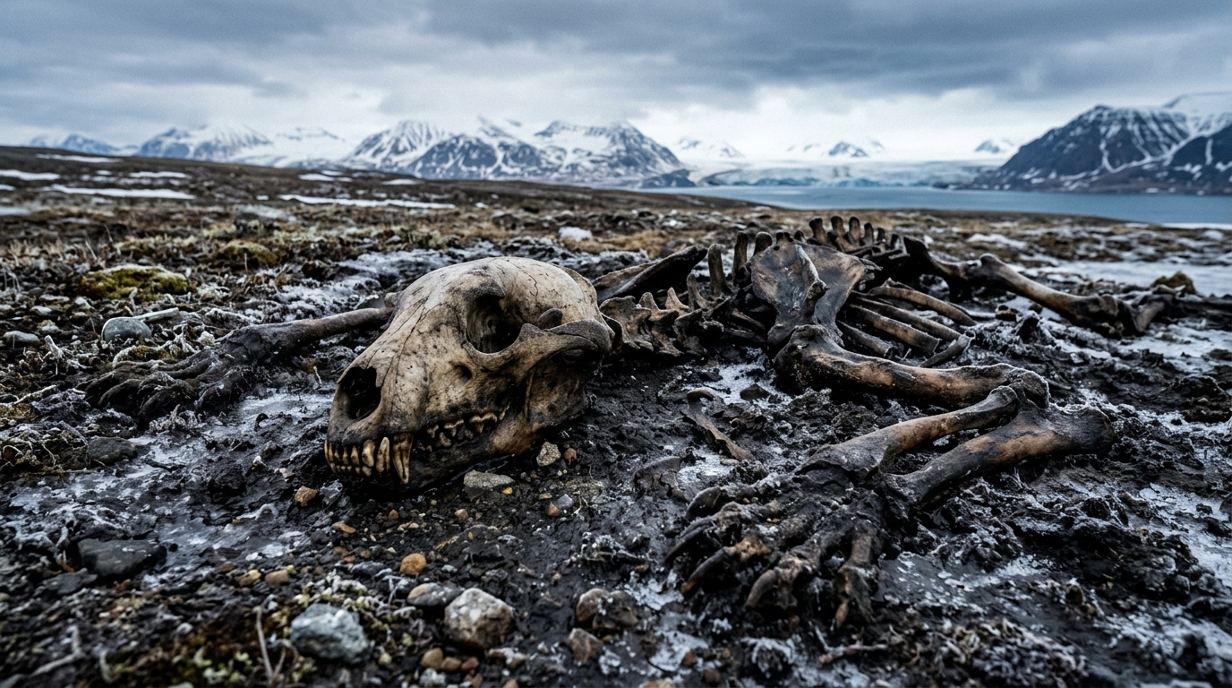 Dans le pergélisol de l’Arctique dormaient des os d’ours polaires bien plus vieux que tout ce que les manuels annonçaient