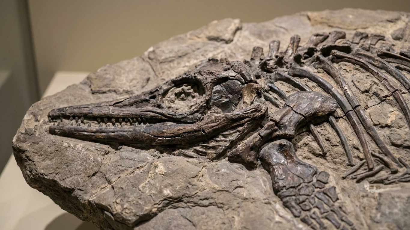 Dans une plaine du Queensland dormait depuis 100 millions d&rsquo;années un reptile marin de 6 m avec son dernier repas encore entier dans l&rsquo;estomac