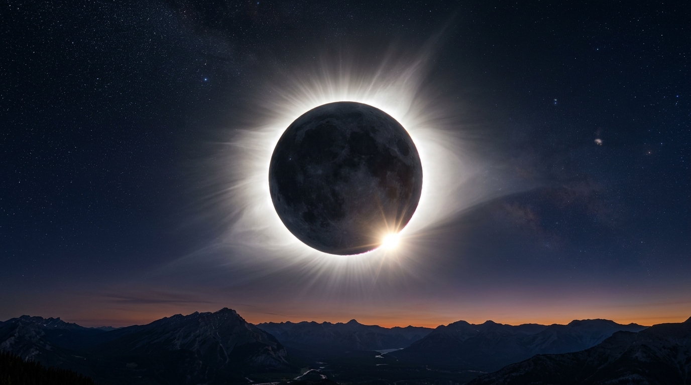 Éclipse totale : ce que révèlent 4 chiffres sur l’ombre parfaite du Soleil