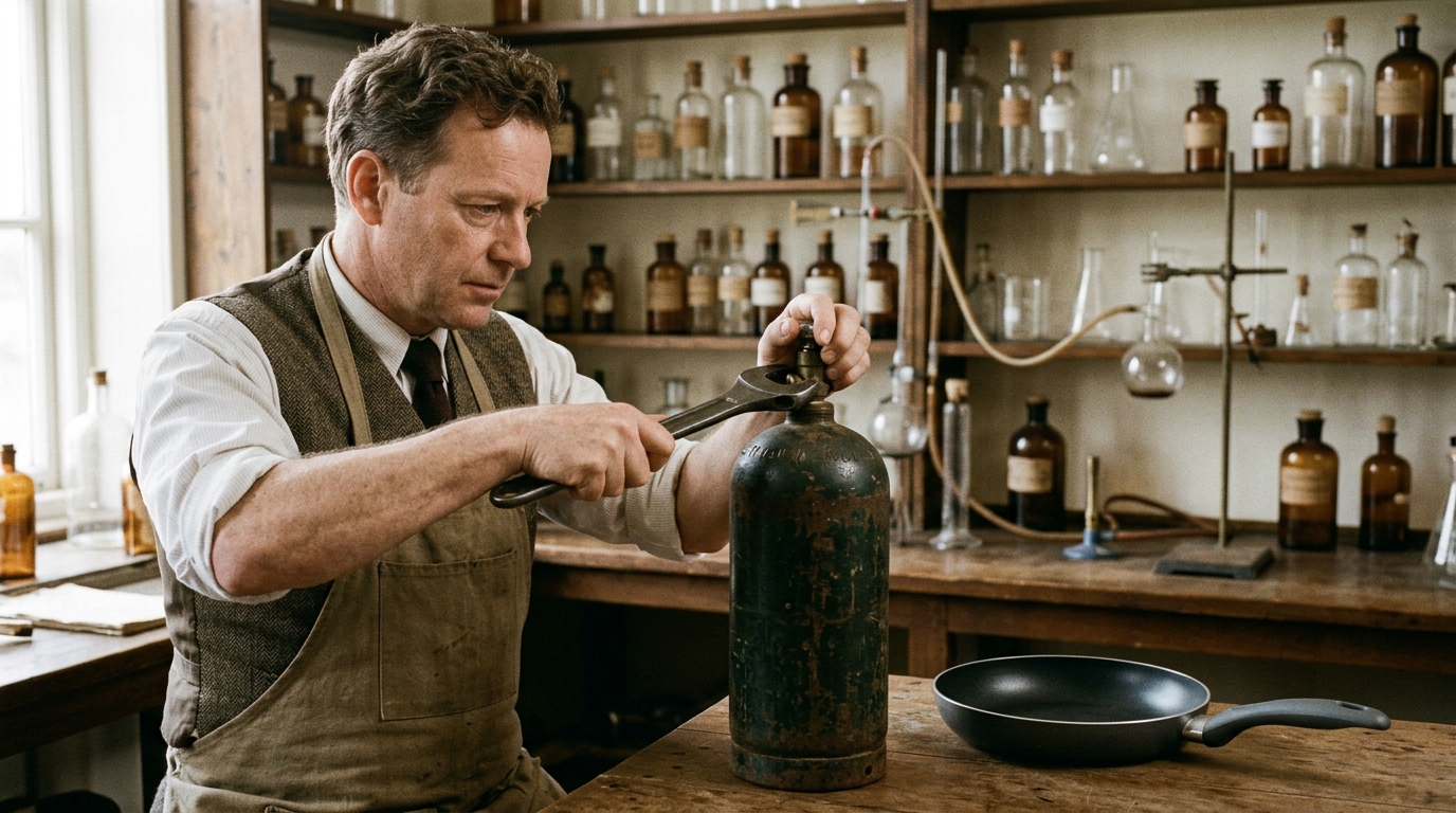 En ouvrant une bouteille de gaz bloquée en 1938, un chimiste américain a littéralement changé nos casseroles
