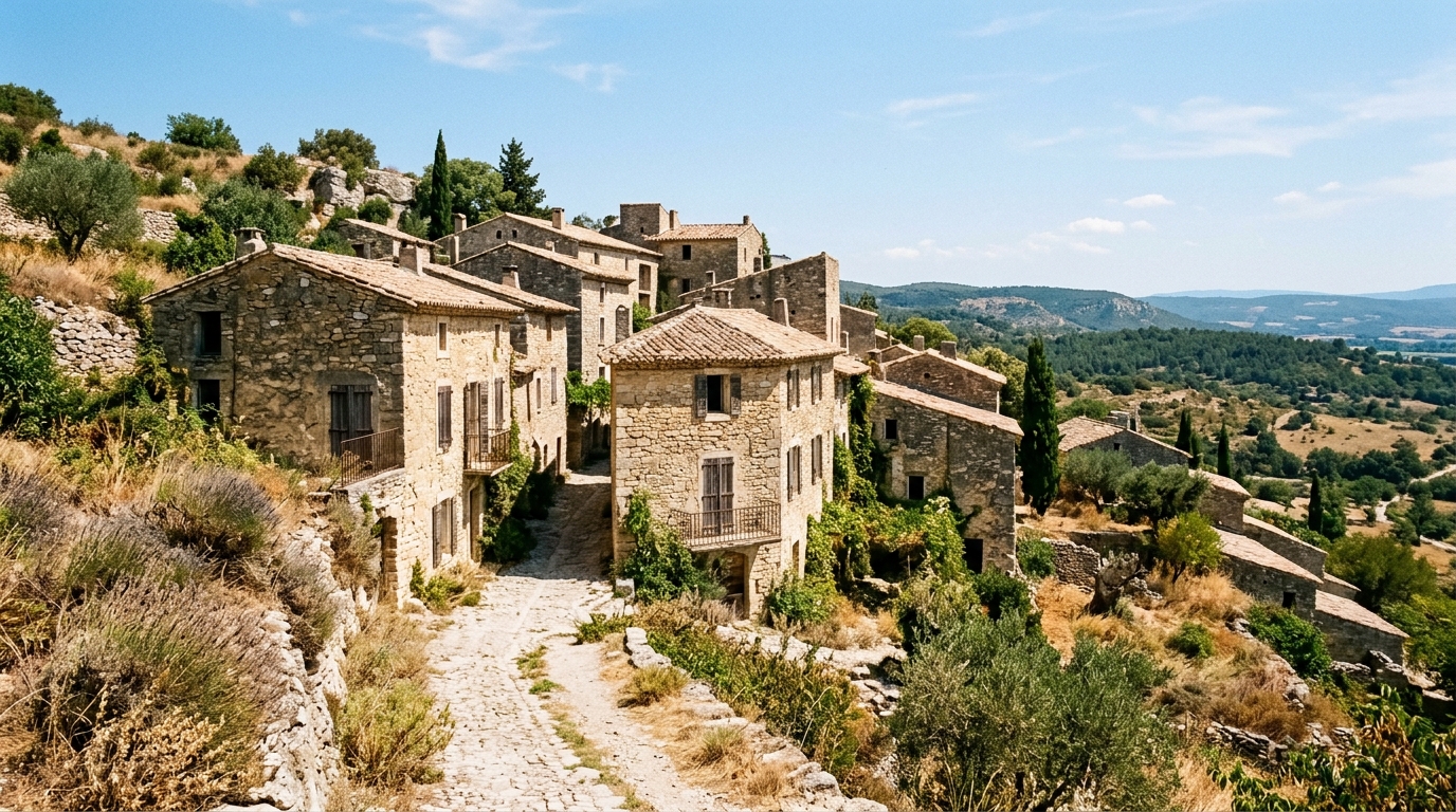 La France a un village provençal vidé de ses habitants en 1974 : ses maisons tiennent encore debout mais personne n’y reviendra