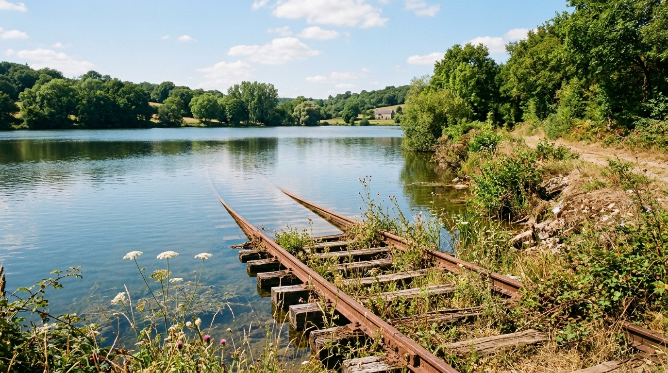 La France a une voie ferrée chantier pendant 26 ans : aucun train n’y est jamais passé et ses rails ont fini sous l’eau