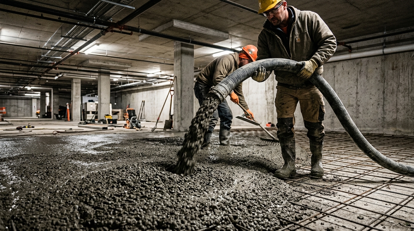 Les maçons ne coulent plus le même béton dans les parkings : ce qu’ils ajoutent au mélange ne se voit qu’au microscope