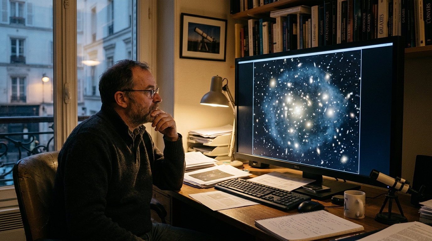 On s’obstine tous à croire que la matière noire s’entasse au cœur des amas, alors qu’une image d’Euclid dit l’inverse