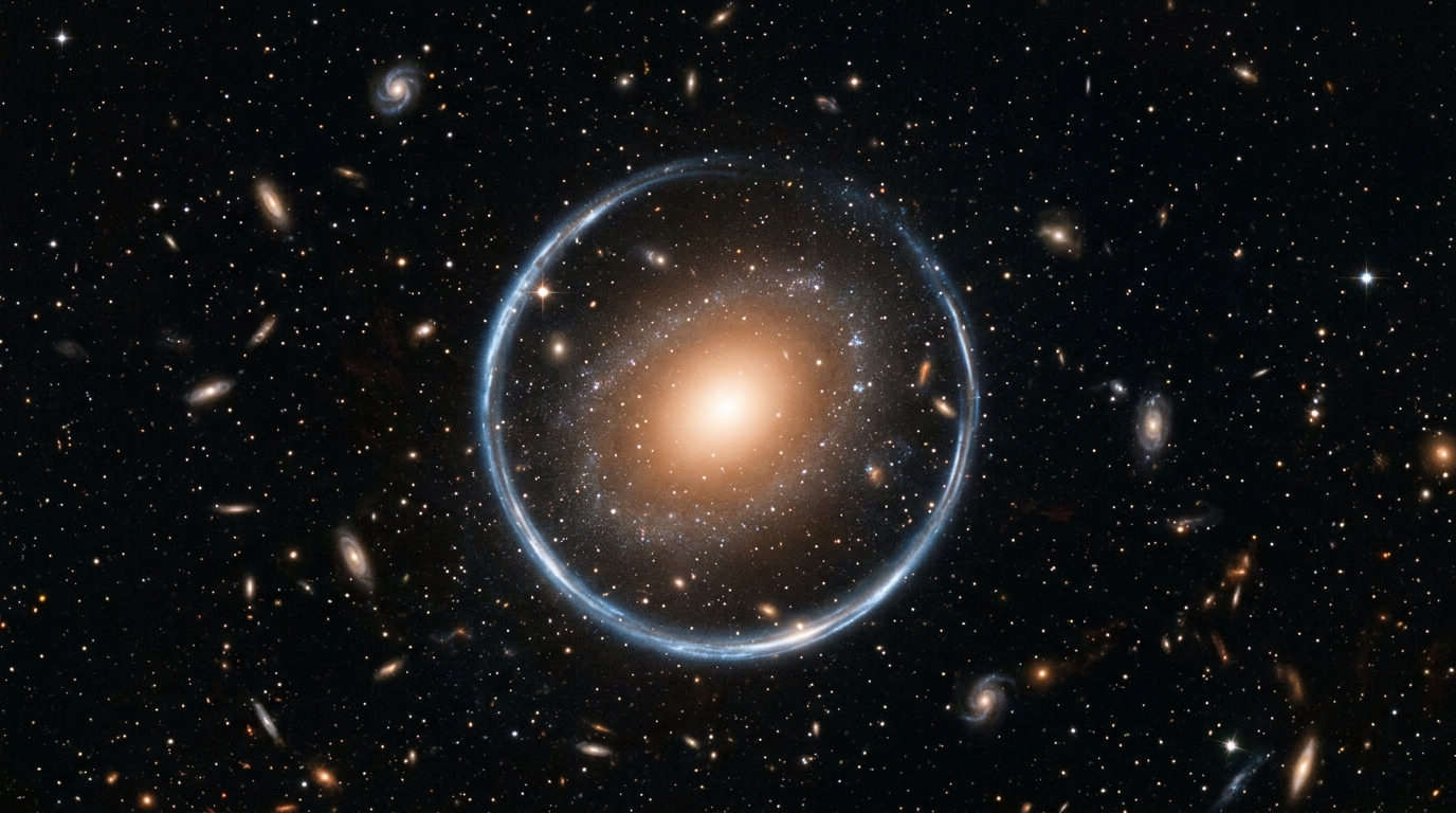 On s’obstine tous à croire qu’un télescope regarde en ligne droite, alors que la lumière des galaxies lointaines nous arrive tordue