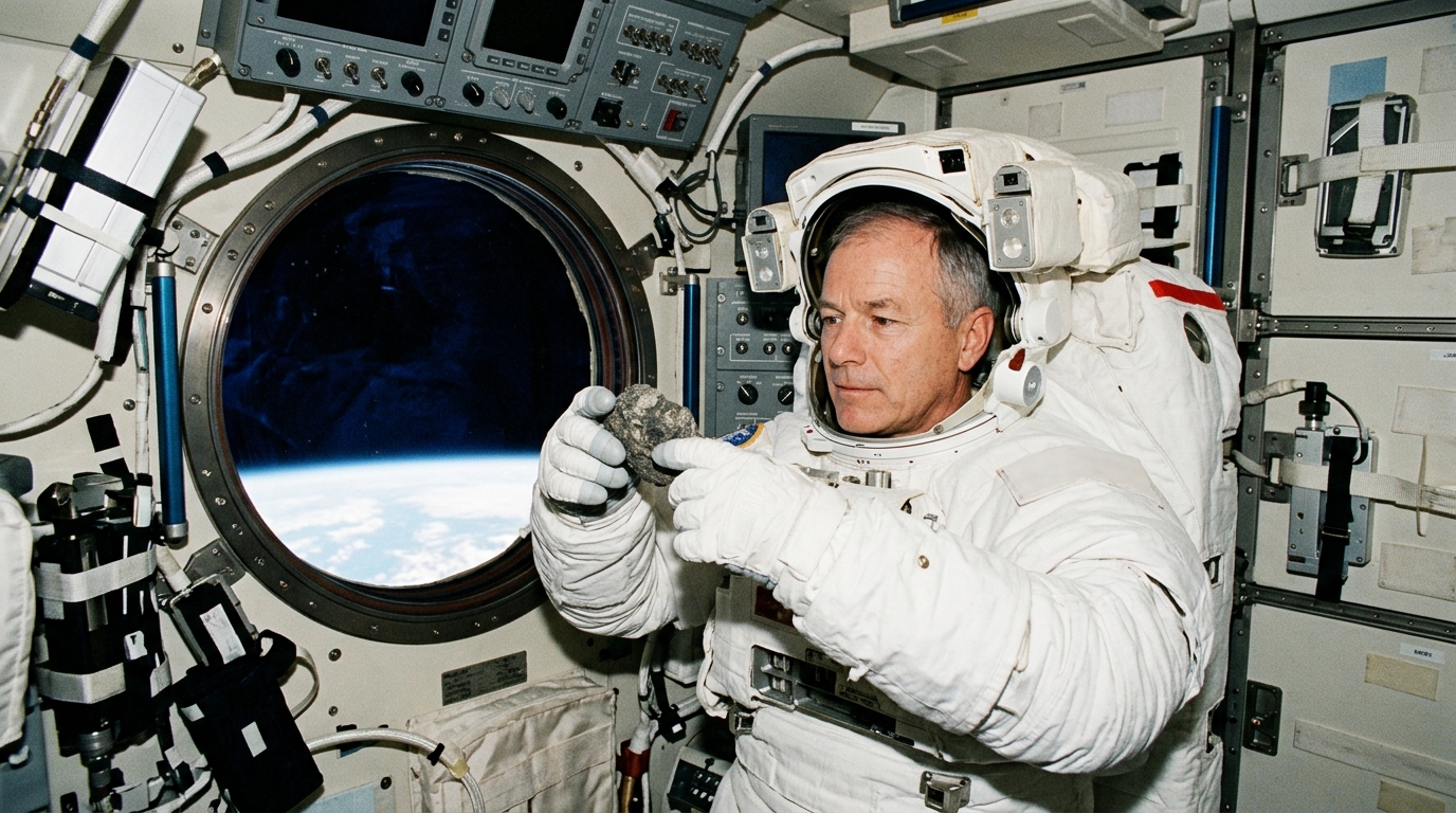 Recalé du programme Apollo pour un problème de santé, ce géologue a quand même quitté la Terre en 1999