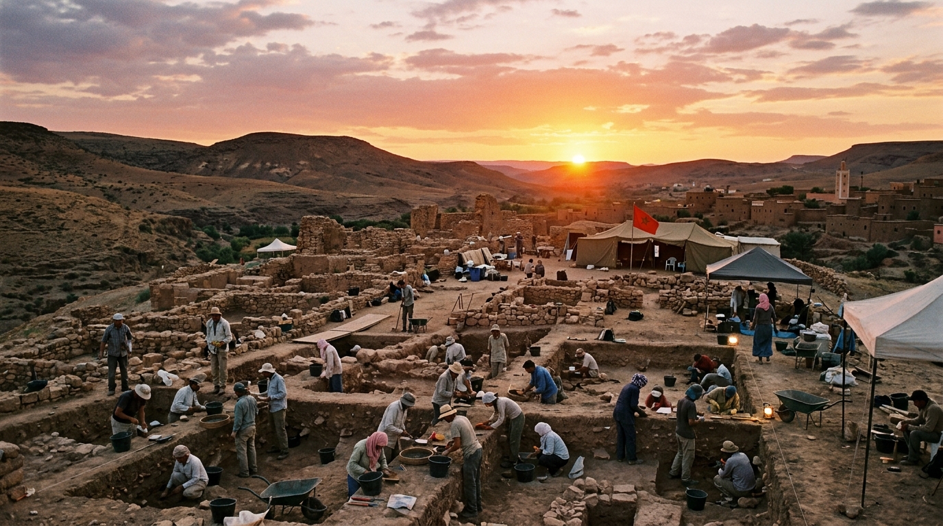 Sous les sables du Maghreb dormait depuis 300 000 ans une mâchoire qui ne ressemble à aucune autre lignée d’Homo sapiens