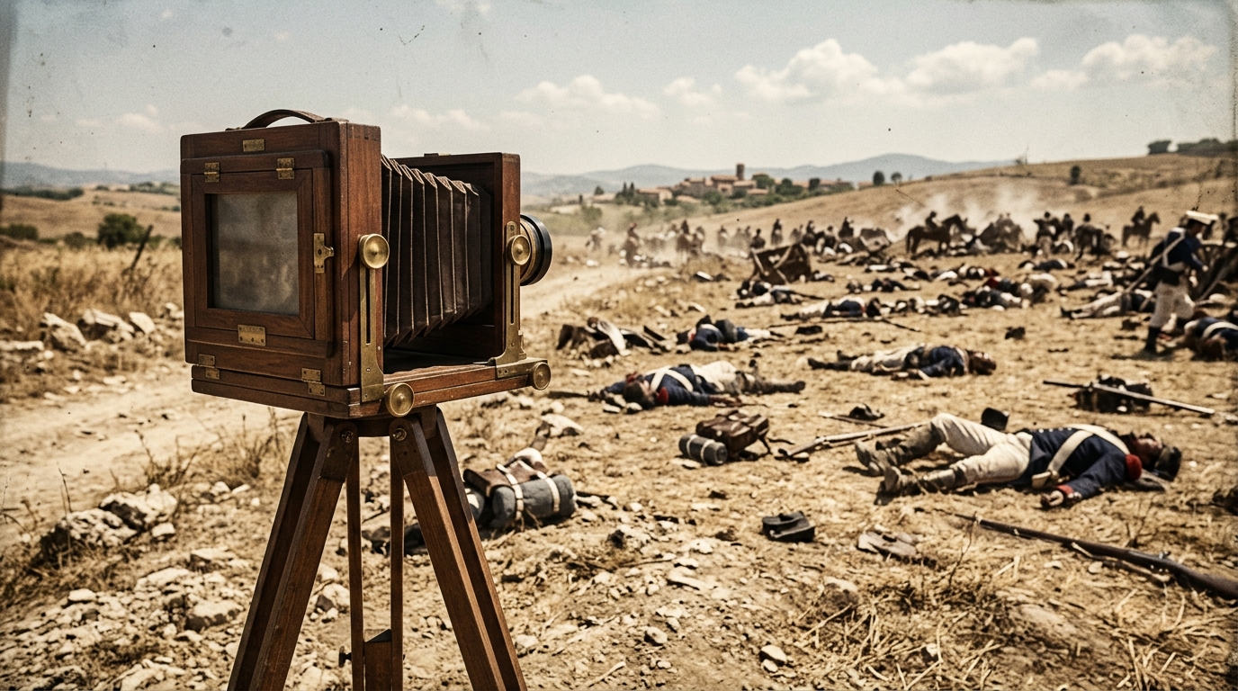 Sur un champ de bataille italien de 1859, un outil encore neuf a servi à identifier les morts un par un