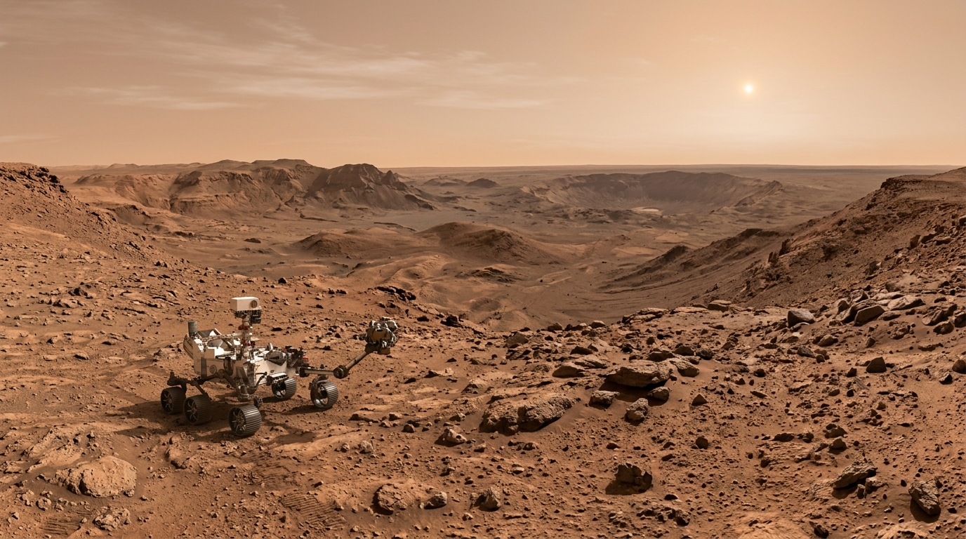 Une météorite martienne dormait dans un tiroir de musée : ce que sa datation a révélé bouleverse l’histoire de l’eau sur Mars