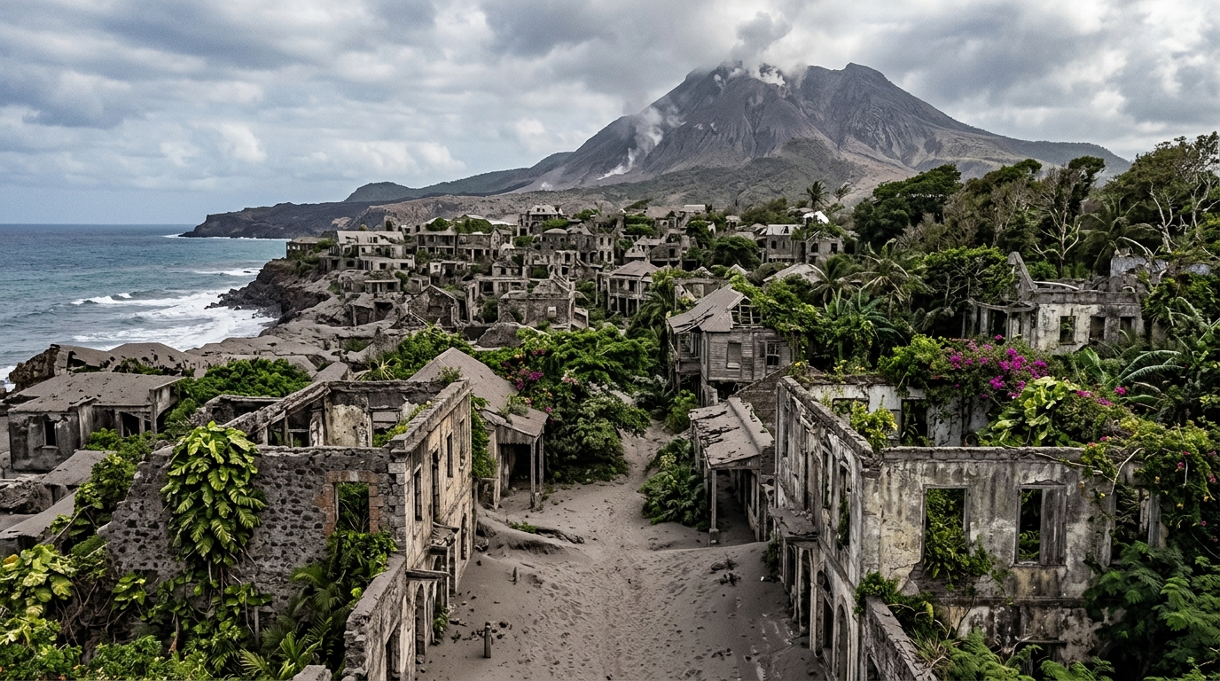 C’est fini pour cette capitale des Caraïbes : depuis 1997, ses habitants n’ont plus jamais eu le droit d’y revenir