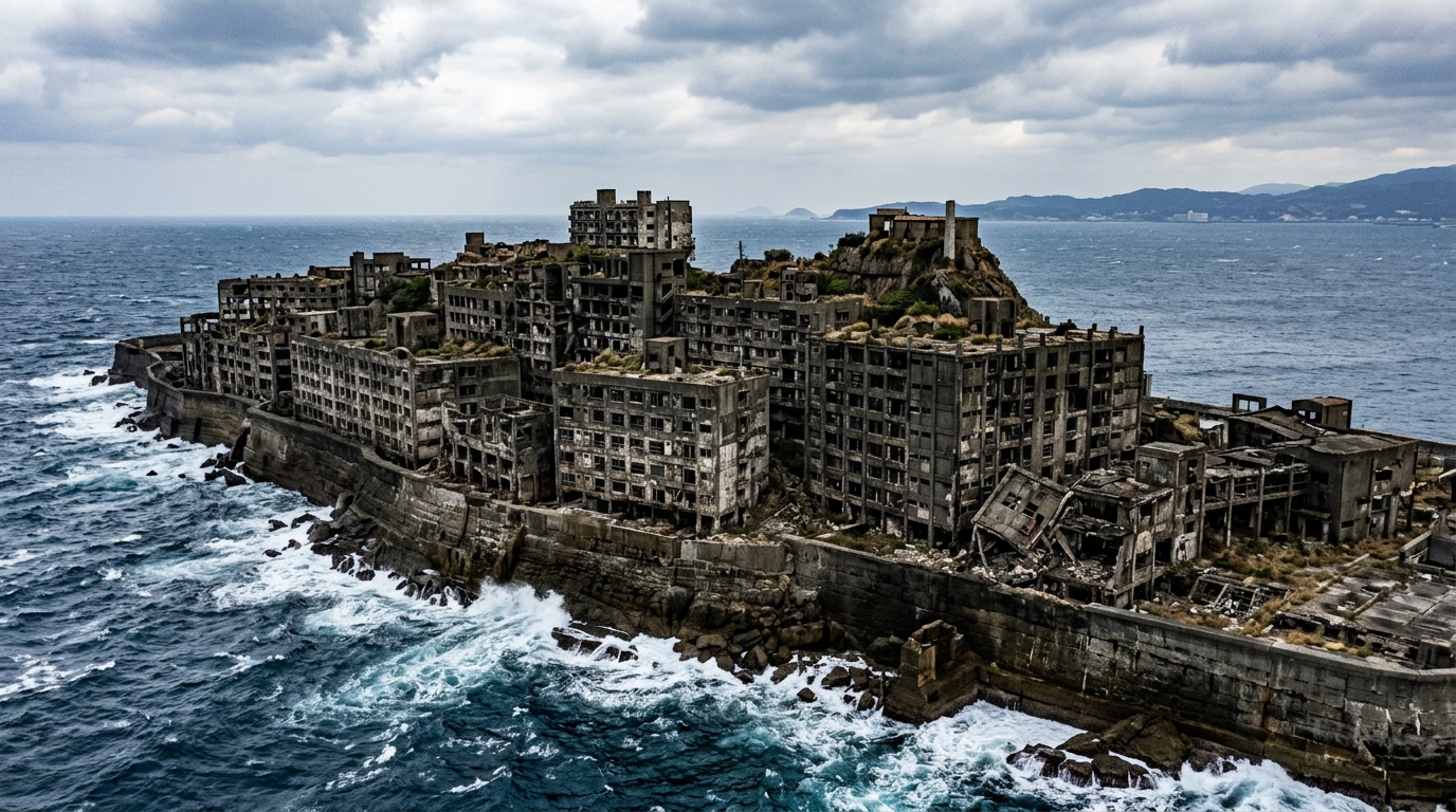 C’est fini pour cette île au large de Nagasaki : la plus dense du monde, et plus un seul habitant depuis 1974