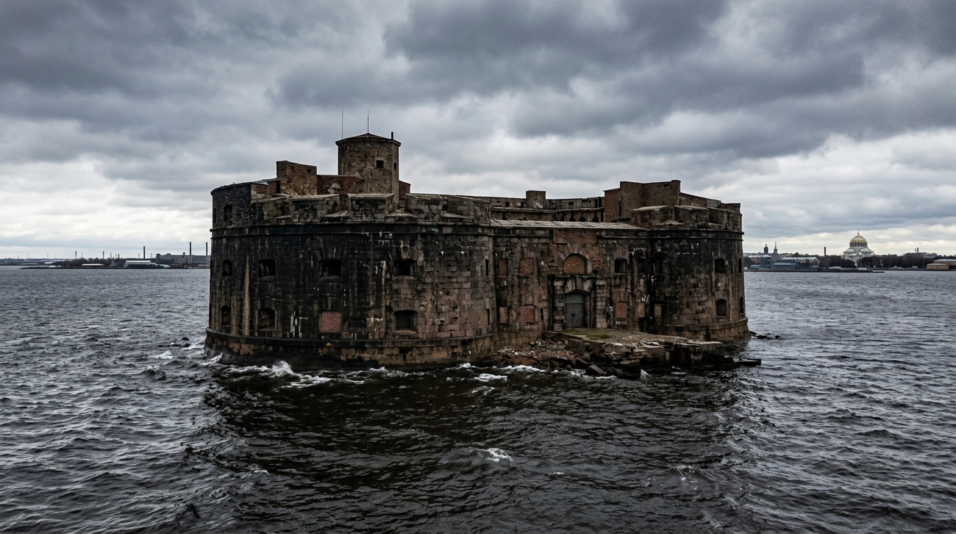 C’est fini pour le fort Alexandre Ier : au large de Kronstadt, personne n’a rouvert ses portes depuis 1983