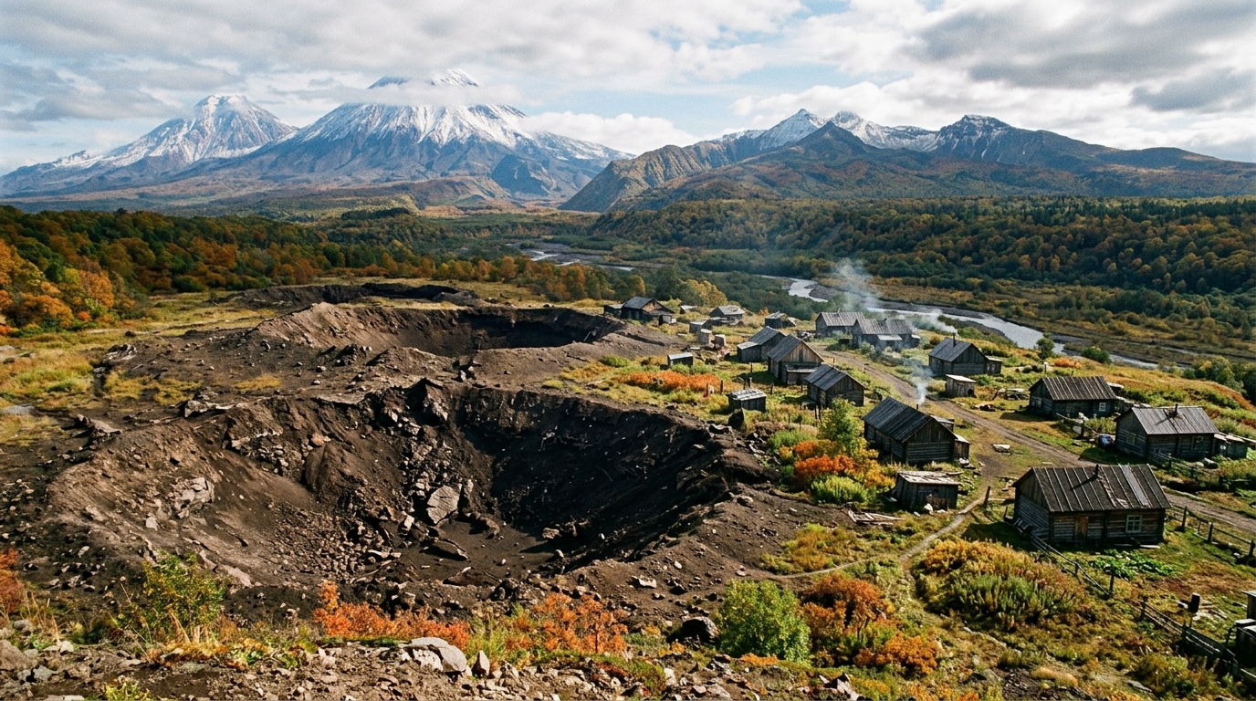 Depuis 1955, les ogives d’essai russes tombent toujours au même endroit : ce village du Kamtchatka vit à côté des cratères