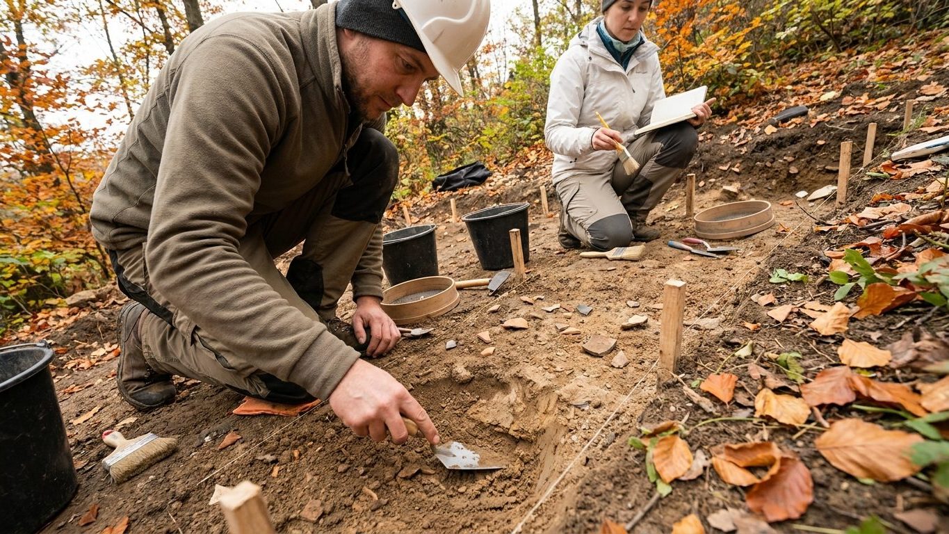 Des archéologues grattent un champ de Pornic juste avant les pelleteuses et ce n'est pas le futur chantier qui les intéresse
