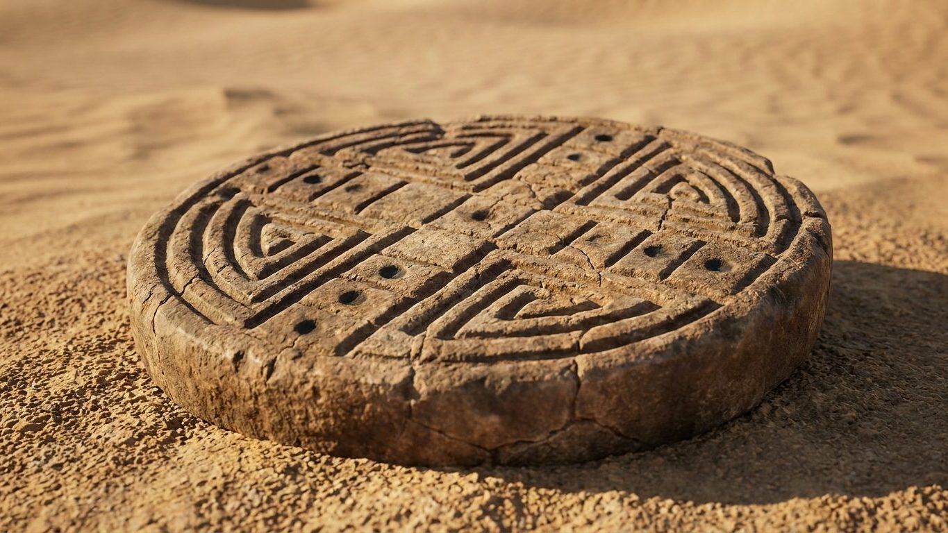 Des archéologues ont ouvert une tombe de 4 600 ans dans le désert du Sistan : le plateau posé près du corps ne ressemble à aucun jeu connu