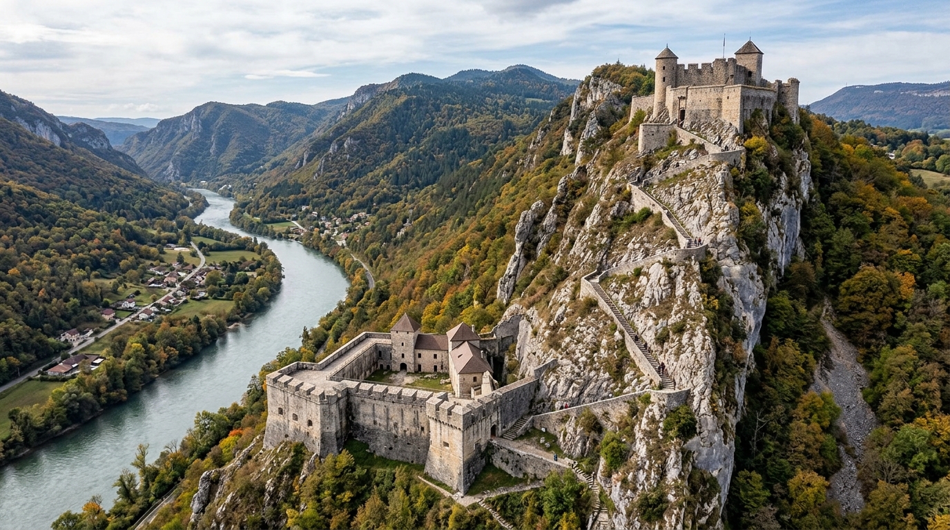 Le Fort de l’Écluse n’a jamais été un seul fort : ce que ses 1 165 marches relient au-dessus du Rhône