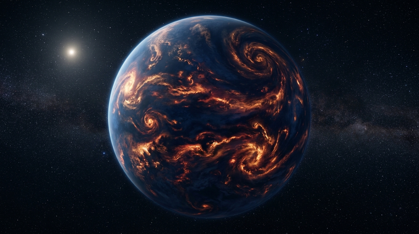 Si HD 189733 b apparaît bleu profond, ce n’est pas un océan : c’est ce que ses vents à 7 000 km/h transportent