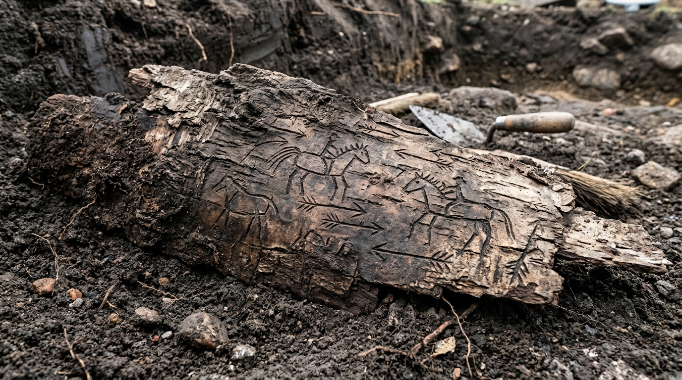 Sous la terre de Novgorod dormaient depuis 800 ans les devoirs d’un garçon de 7 ans couverts de chevaux et de flèches