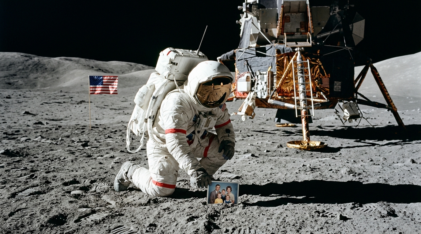 Un astronaute d’Apollo 16 a posé un objet personnel dans la poussière lunaire en 1972 et ne l’a jamais reprise