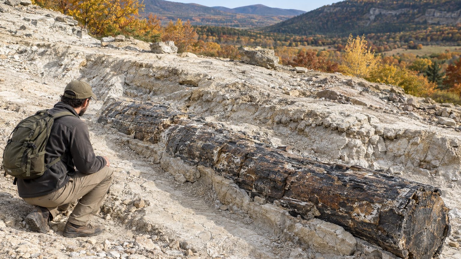 Prototaxites : c'est quoi ce fossile géant de 8 m sans chitine ?